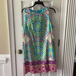 London Times printed dress Sz 14